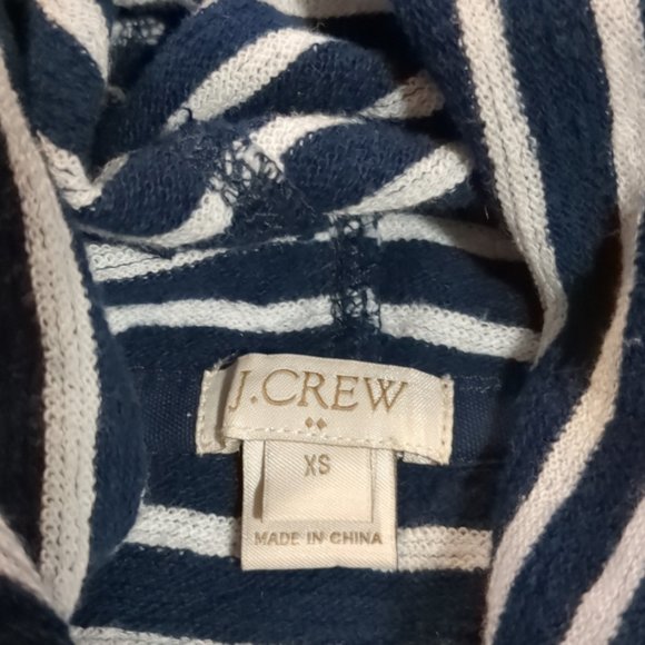 Woman's Vintage XS Striped J. Crew Cowl Neck Sweater - Picture 2 of 3